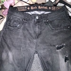 Rock black jeans